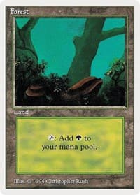 Forest (A) - Summer Magic - Magic: The Gathering card