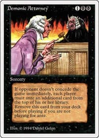 Demonic Attorney - Summer Magic - Magic: The Gathering card