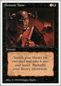Demonic Tutor - Summer Magic - Magic: The Gathering card
