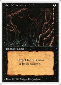 Evil Presence - Summer Magic - Magic: The Gathering card