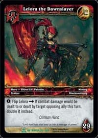 Lelora the Dawnslayer - Servants of the Betrayer - WoW card