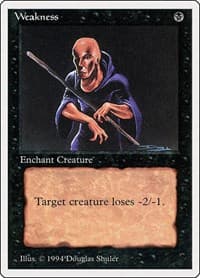Weakness - Summer Magic - Magic: The Gathering card
