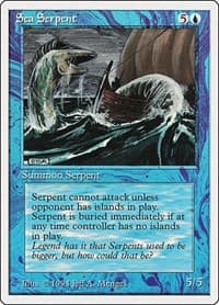 Sea Serpent - Summer Magic - Magic: The Gathering card
