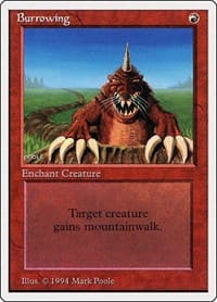 Burrowing - Summer Magic - Magic: The Gathering card