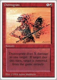 Disintegrate - Summer Magic - Magic: The Gathering card