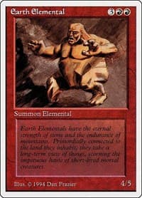 Earth Elemental - Summer Magic - Magic: The Gathering card