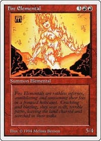 Fire Elemental - Summer Magic - Magic: The Gathering card