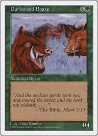 Durkwood Boars - Fifth Edition - Magic: The Gathering card
