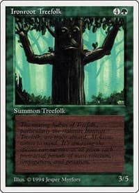 Ironroot Treefolk - Summer Magic - Magic: The Gathering card