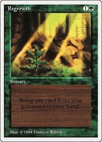Regrowth - Summer Magic - Magic: The Gathering card