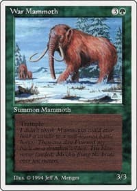 War Mammoth - Summer Magic - Magic: The Gathering card