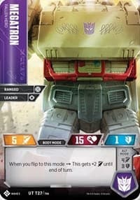 Megatron - Fallen Hero - Titan Masters Attack - Transformers TCG card