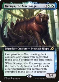 Keruga, the Macrosage (Extended Art) - Ikoria: Lair of Behemoths - Magic: The Gathering card