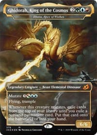 Ghidorah, King of the Cosmos - Illuna, Apex of Wishes - Ikoria: Lair of Behemoths - Magic: The Gathering card
