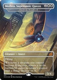 Mothra, Supersonic Queen - Luminous Broodmoth - Ikoria: Lair of Behemoths - Magic: The Gathering card
