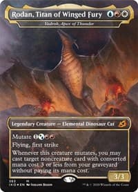 Rodan, Titan of Winged Fury - Vadrok, Apex of Thunder - Ikoria: Lair of Behemoths - Magic: The Gathering card