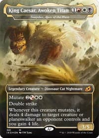 King Caesar, Awoken Titan - Snapdax, Apex of the Hunt - Ikoria: Lair of Behemoths - Magic: The Gathering card