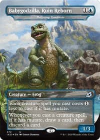Babygodzilla, Ruin Reborn - Pollywog Symbiote - Ikoria: Lair of Behemoths - Magic: The Gathering card