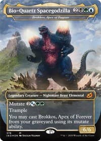 Bio-Quartz Spacegodzilla - Brokkos, Apex of Forever - Ikoria: Lair of Behemoths - Magic: The Gathering card