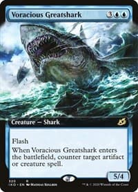 Voracious Greatshark (Extended Art) - Ikoria: Lair of Behemoths - Magic: The Gathering card