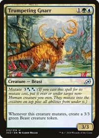 Trumpeting Gnarr - Ikoria: Lair of Behemoths - Magic: The Gathering card