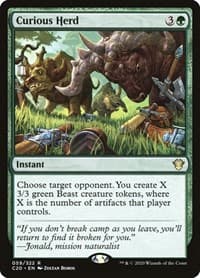 Curious Herd - Commander 2020 - Magic: The Gathering card