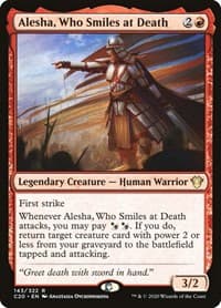 Alesha, Who Smiles at Death - Commander 2020 - Magic: The Gathering card