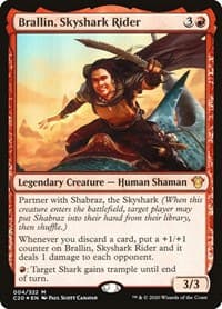 Brallin, Skyshark Rider - Commander 2020 - Magic: The Gathering card