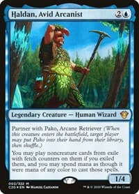 Haldan, Avid Arcanist - Commander 2020 - Magic: The Gathering card