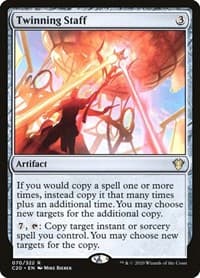 Twinning Staff - Commander 2020 - Magic: The Gathering card