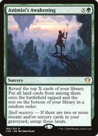 Animist's Awakening - Commander 2020 - Magic: The Gathering card