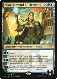 Nissa, Steward of Elements - Commander 2020 - Magic: The Gathering card