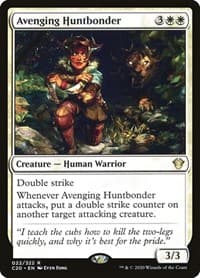 Avenging Huntbonder - Commander 2020 - Magic: The Gathering card