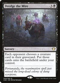 Dredge the Mire - Commander 2020 - Magic: The Gathering card