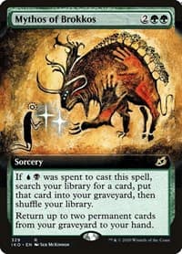 Mythos of Brokkos (Extended Art) - Ikoria: Lair of Behemoths - Magic: The Gathering card
