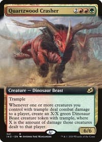 Quartzwood Crasher (Extended Art) - Ikoria: Lair of Behemoths - Magic: The Gathering card