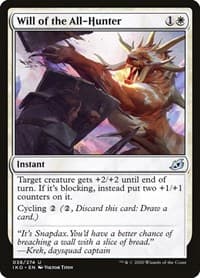 Will of the All-Hunter - Ikoria: Lair of Behemoths - Magic: The Gathering card