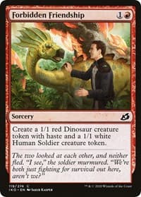 Forbidden Friendship - Ikoria: Lair of Behemoths - Magic: The Gathering card