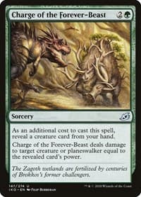 Charge of the Forever-Beast - Ikoria: Lair of Behemoths - Magic: The Gathering card