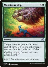 Monstrous Step - Ikoria: Lair of Behemoths - Magic: The Gathering card