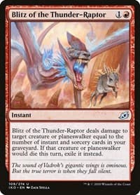 Blitz of the Thunder-Raptor - Ikoria: Lair of Behemoths - Magic: The Gathering card