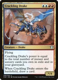 Crackling Drake - Commander 2020 - Magic: The Gathering card