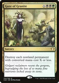 Gaze of Granite - Commander 2020 - Magic: The Gathering card