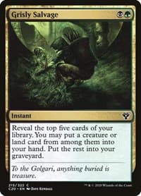 Grisly Salvage - Commander 2020 - Magic: The Gathering card