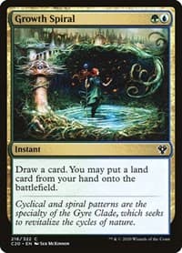 Growth Spiral - Commander 2020 - Magic: The Gathering card
