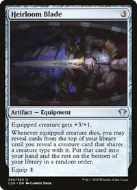 Heirloom Blade - Commander 2020 - Magic: The Gathering card