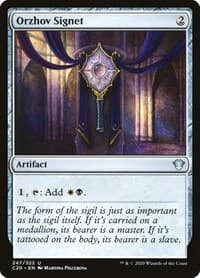 Orzhov Signet - Commander 2020 - Magic: The Gathering card