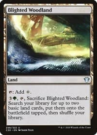 Blighted Woodland - Commander 2020 - Magic: The Gathering card