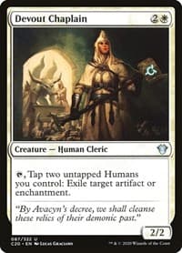 Devout Chaplain - Commander 2020 - Magic: The Gathering card