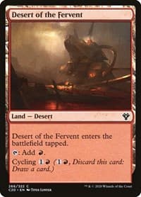 Desert of the Fervent - Commander 2020 - Magic: The Gathering card